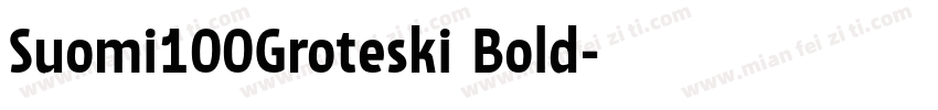 Suomi100Groteski Bold字体转换